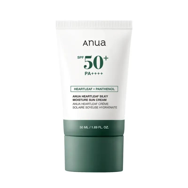 Anua - Heartleaf Silky Moisture Sun Cream SPF50+ PA++++ 50ml Koupit Online