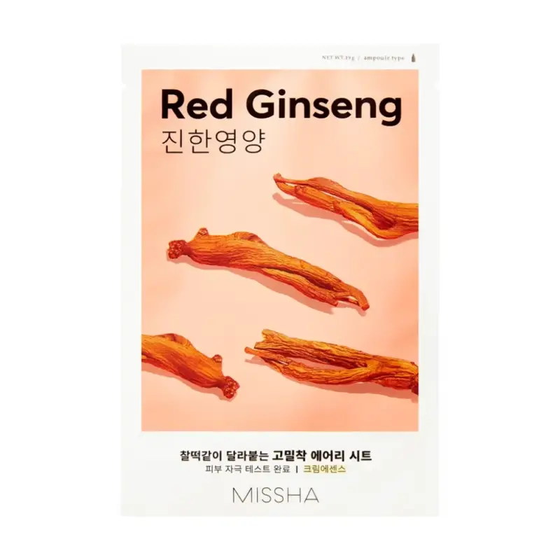 MISSHA - Airy Fit Sheet Mask Red Ginseng Doprava Zdarma