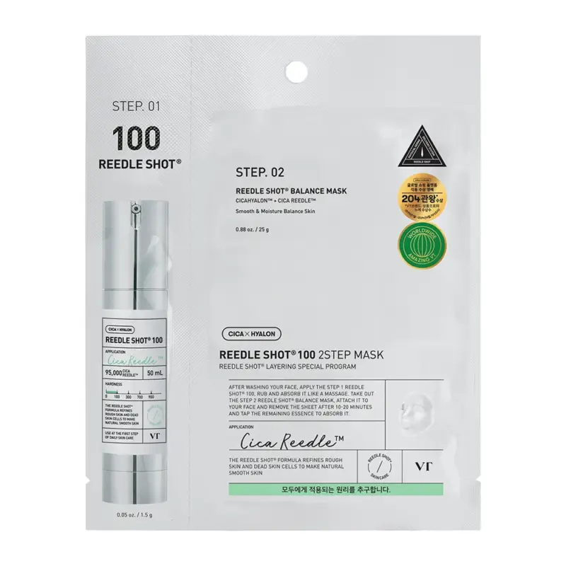 Dokud Zásoby Vydrží VT - Reedle Shot 100 2-Step Mask 1.5g + 25g