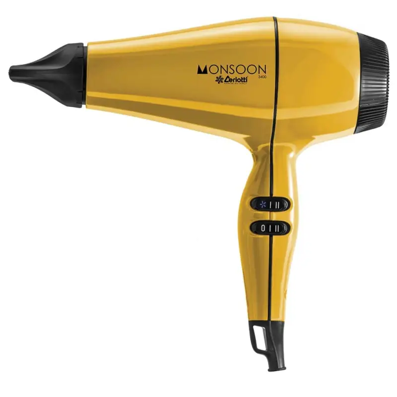 Ceriotti Monsoon 3400 Yellow Hair Dryer 2000 W Odeslání Ihned