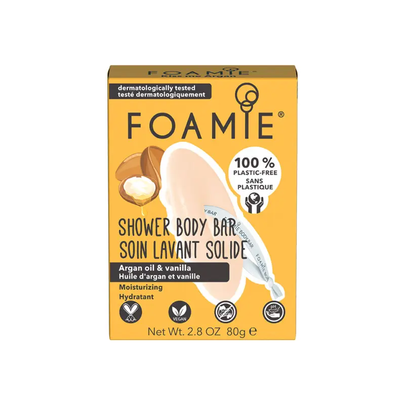 Výhodná Nabídka Foamie Kiss Me Argan Shower Body Bar 80 g