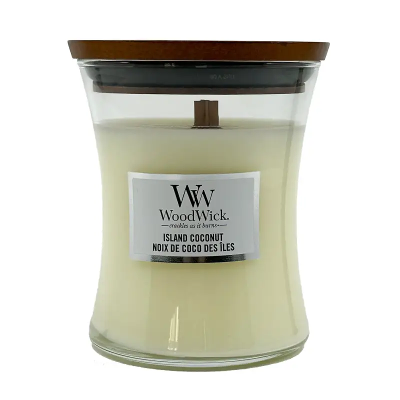 Must-Have WoodWick Medium Hourglass Candle Island Coconut 275 g