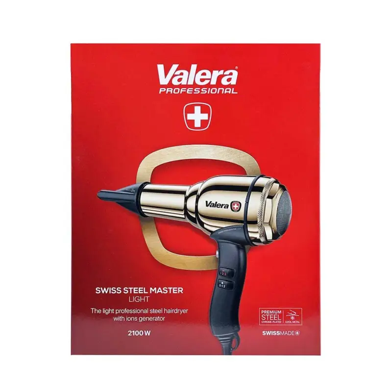 Cenová Bomba Valera Swiss Steel Master Light Professional Steel Hairdryer Gold 2100 W