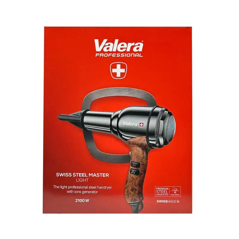 Odeslání Ihned Valera Swiss Steel Master Light Professional Steel Hairdryer Black Chrome 2100 W