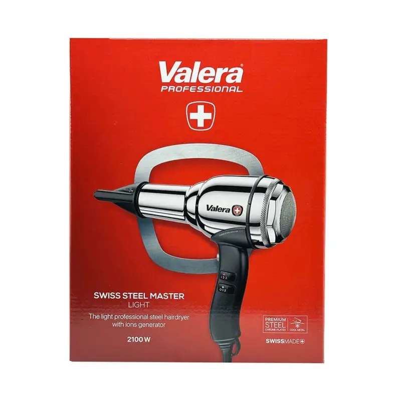 Kup Teď Valera Swiss Steel Master Light Professional Steel Hairdryer Chrome 2100 W