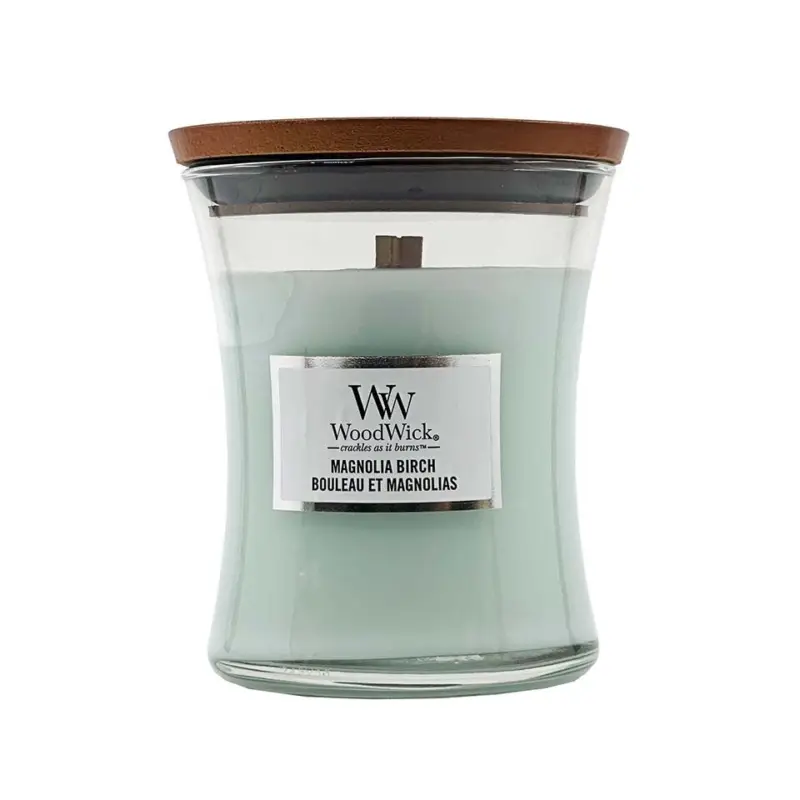 Bezpečná Platba WoodWick Medium Hourglass Candle Magnolia Birch 275 g