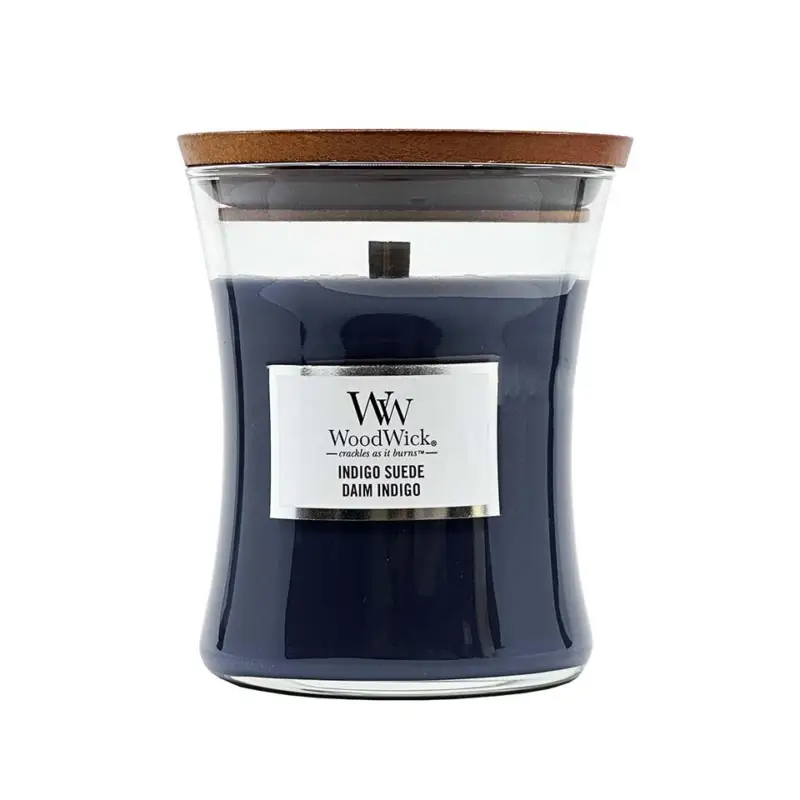 Koupit Online WoodWick Medium Hourglass Candle Indigo Suede 275 g