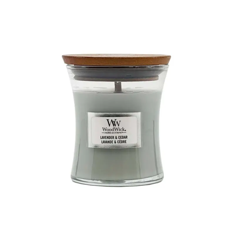 Omezená Nabídka WoodWick Mini Hourglass Candle Lavender & Cedar 85 g