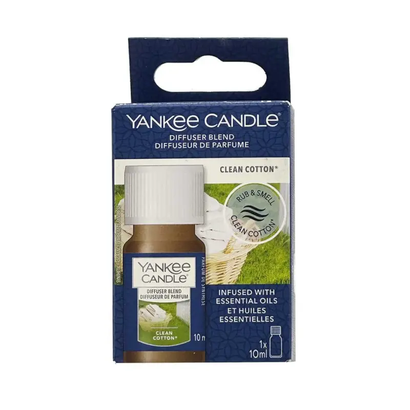 Expresní Doručení Yankee Candle Ultrasonic Aroma Oil Clean Cotton 10 ml