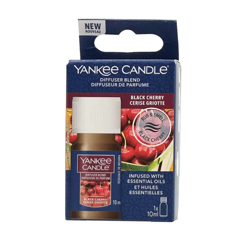 Autentický Yankee Candle Ultrasonic Aroma Oil Black Cherry 10 ml