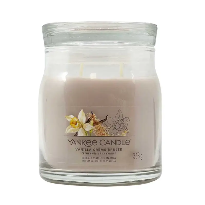 Pouze Dnes Yankee Candle Signature Medium Jar Vanilla Crème Brûlée 368 g