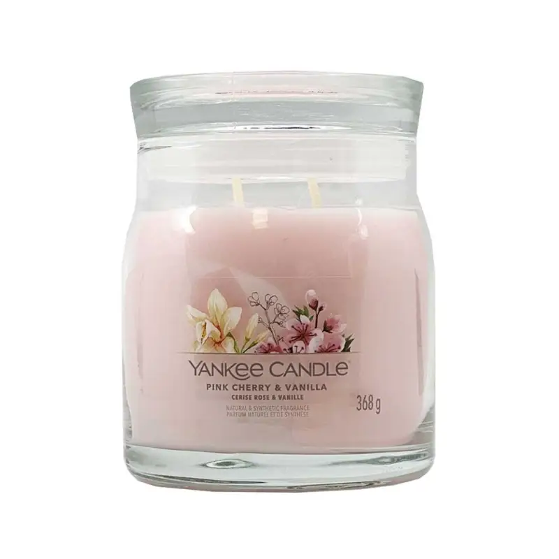 Cenový Hit Yankee Candle Signature Medium Jar Pink Cherry Vanilla 368 g