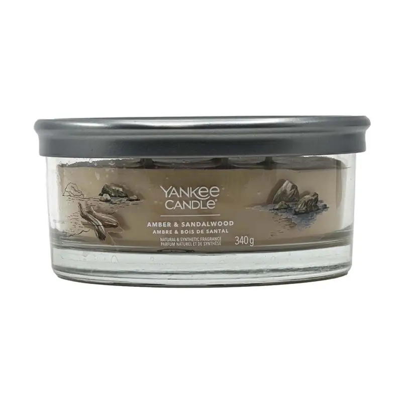Pouze Dnes Yankee Candle Signature Multi Wick Tumbler Amber & Sandalwood 340 g