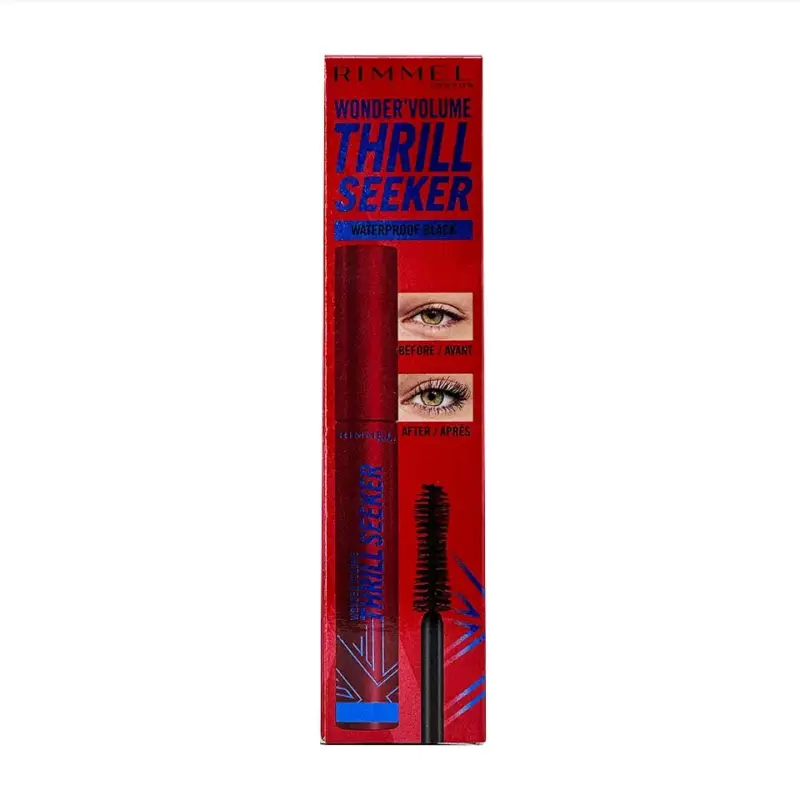 Rimmel Wonder'Volume Thrill Seeker WaterproofMascara Black 8 ml Nejprodávanější
