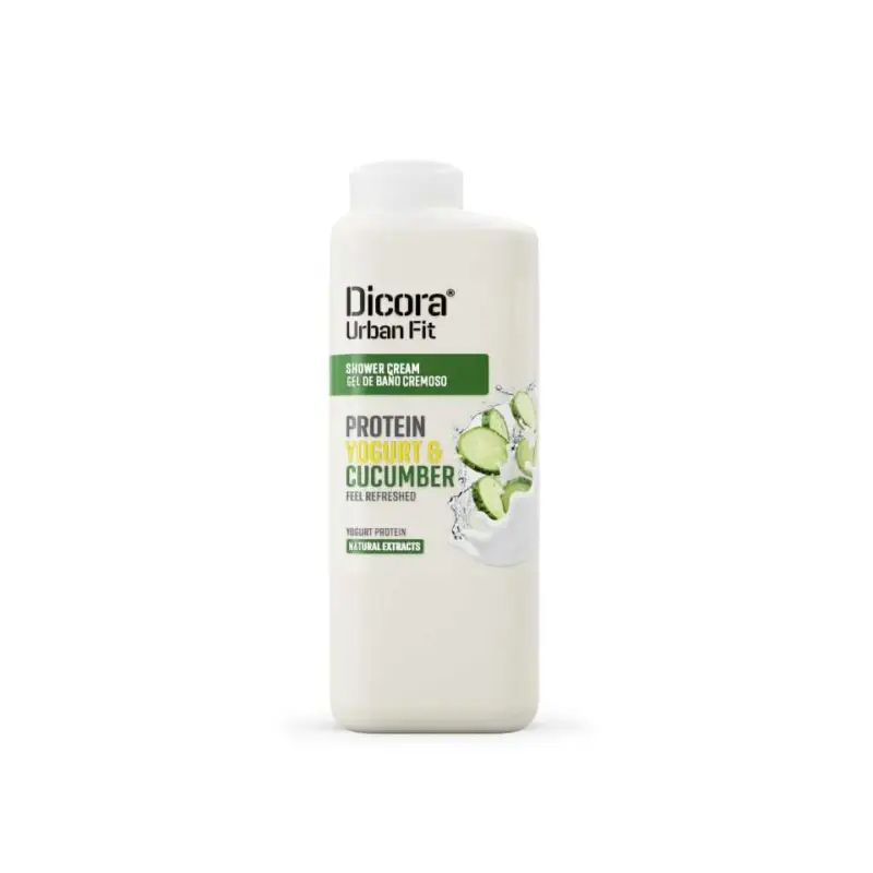 Nová Kolekce Dicora Urban Fit Protein Yogurt & Cucumber Shower Gel 400 ml