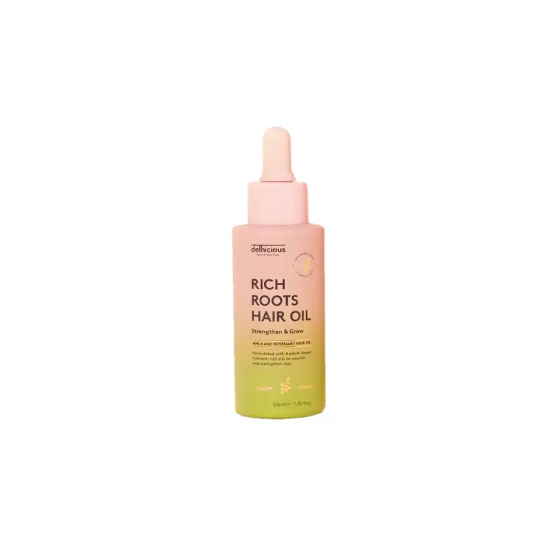 Vysoce Kvalitní Delhicious Rich Roots Amla & Rosemary Hair and Scalp Oil 50 ml