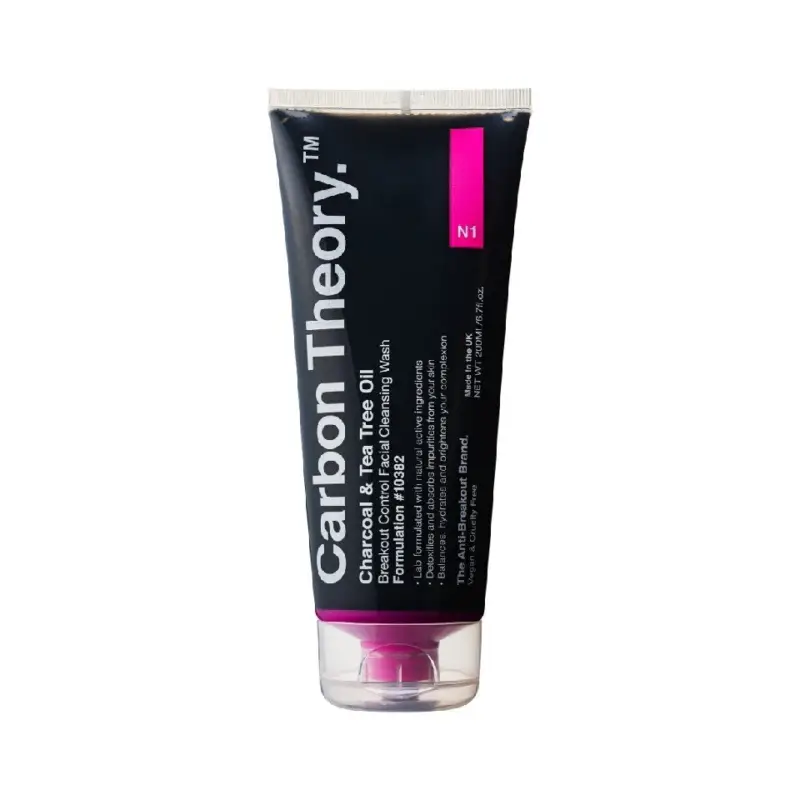 Carbon Theory Charcoal & Tea Tree Oil Anti-Breakout Facial Cleansing Wash 200 ml Ihned K Objednání