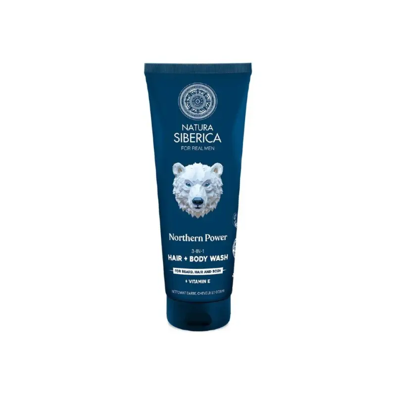 Natura Siberica Arctic Wild Northern Power 3-in-1 Hair + Body Wash 200 ml Novinka