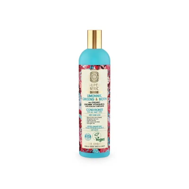 Hit Sezóny Natura Siberica Super Siberica Limonnik, Ginseng & Biotin Conditioner for All Hair Types 400 ml