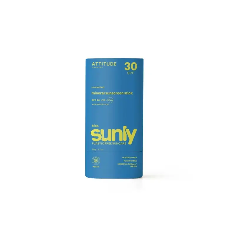 Attitude Sunly Kids Mineral Sunscreen Stick SPF 30 60 g Nízká Cena