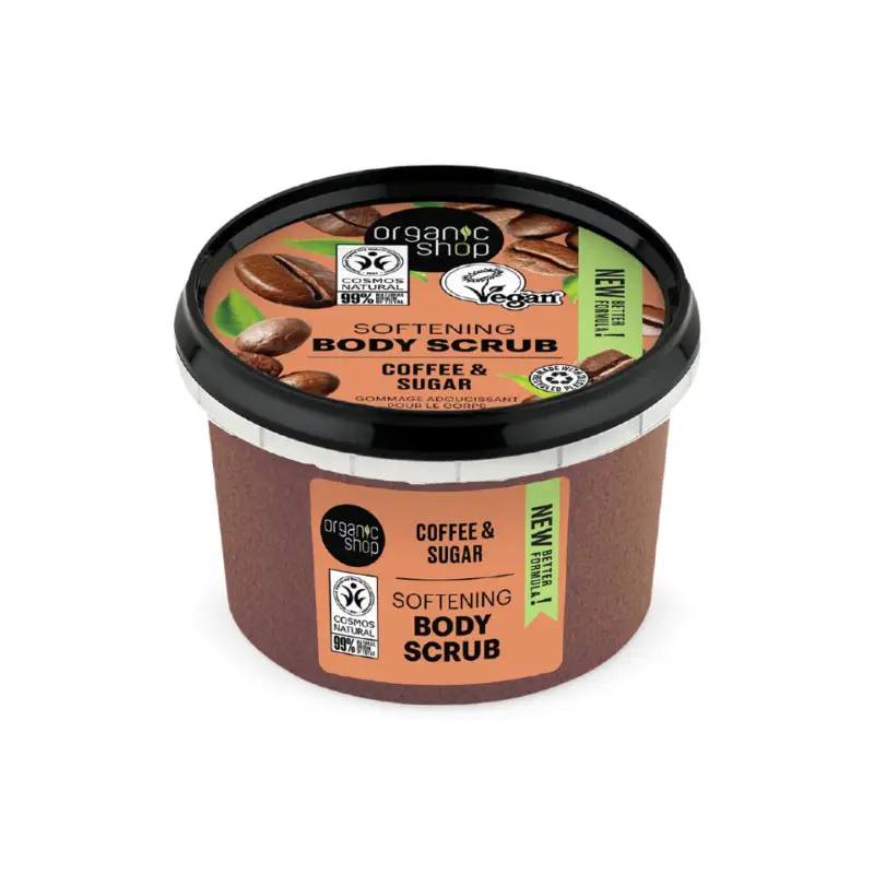 Organic Shop Coffee & Sugar Softening Body Scrub 250 ml Výhodná Nabídka