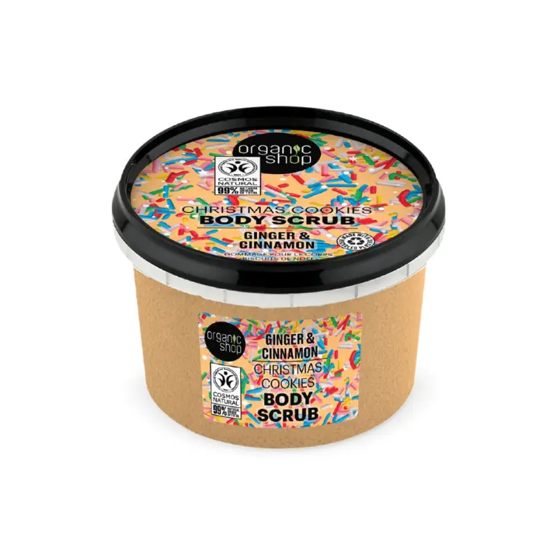 Kup Teď Organic Shop Ginger & Cinnamon Christmas Cookies Body Scrub 250 ml