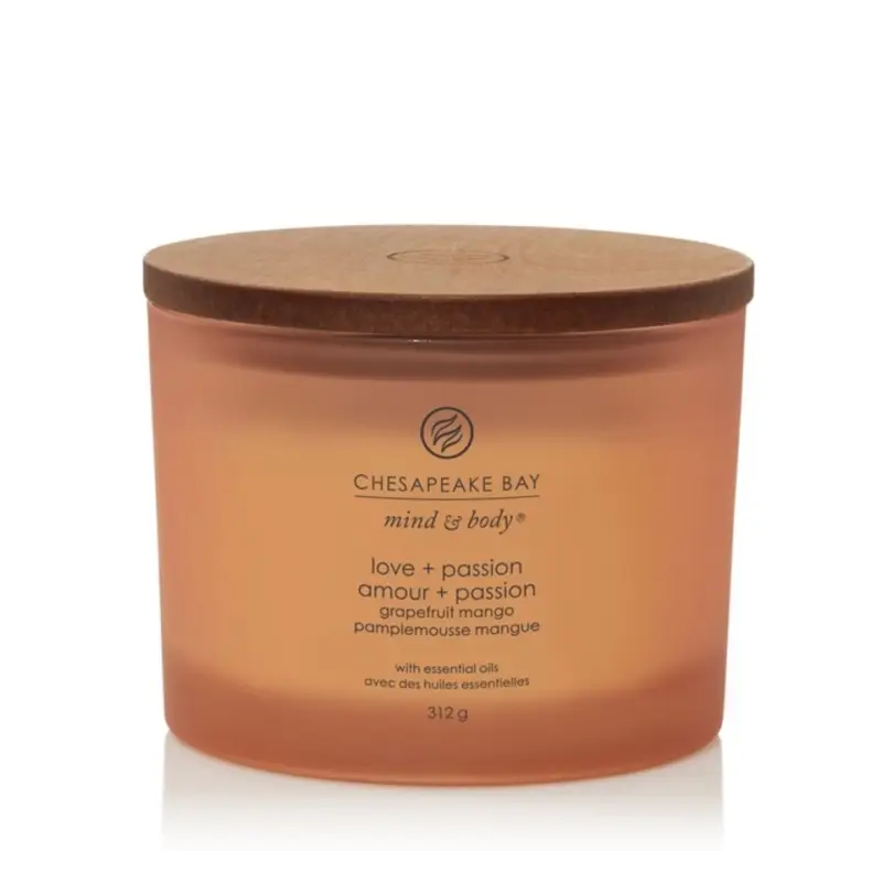 Chesapeake Bay Candle Mind & Body 3-Wick Jar Love + Passion 312 g Omezená Nabídka