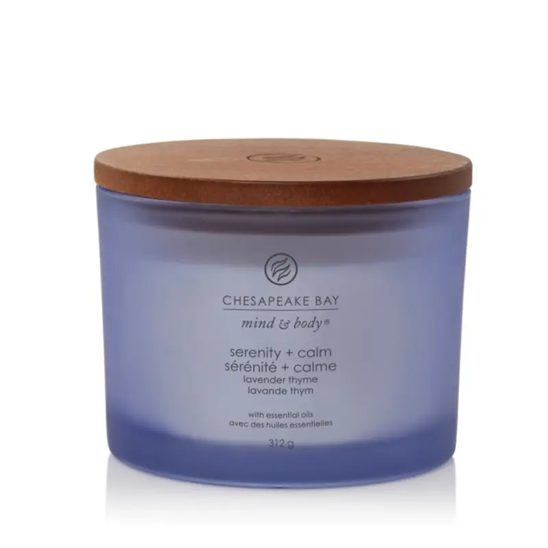 Chesapeake Bay Candle Mind & Body 3-Wick Jar Serenity + Calm 312 g Nakupujte Hned