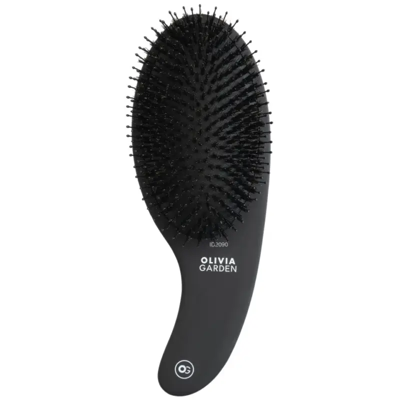 Akční Cena Olivia Garden Expert Care Curve Boar & Nylon Brush Black