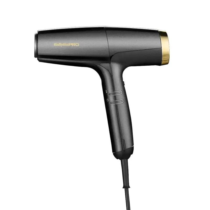 BaByliss PRO Falco High-Speed Digital Hair Dryer Black & Gold 2000 W BAB8550E Ihned K Objednání