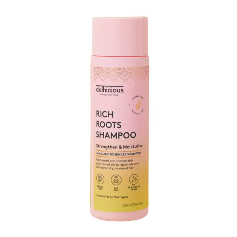Delhicious Rich Roots Strengthen & Moisturise Shampoo 250 ml Přímo Od Výrobce