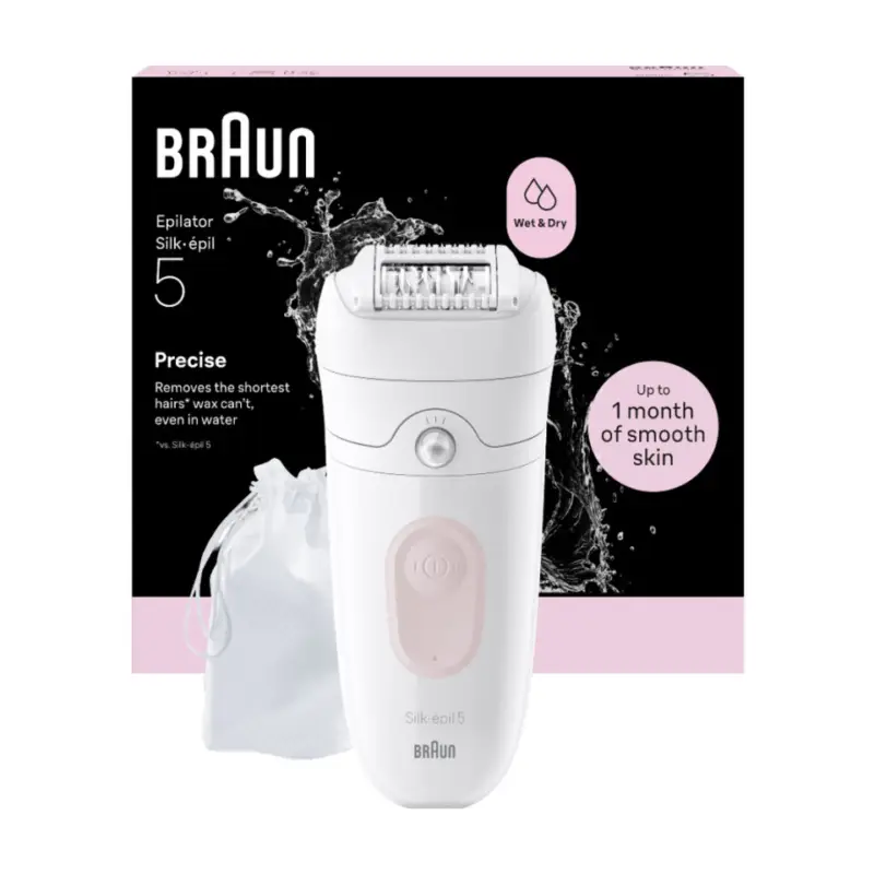 Braun Silk-épil 5 5-011 Wet & Dry Precise Epilator Rose Odeslání Ihned