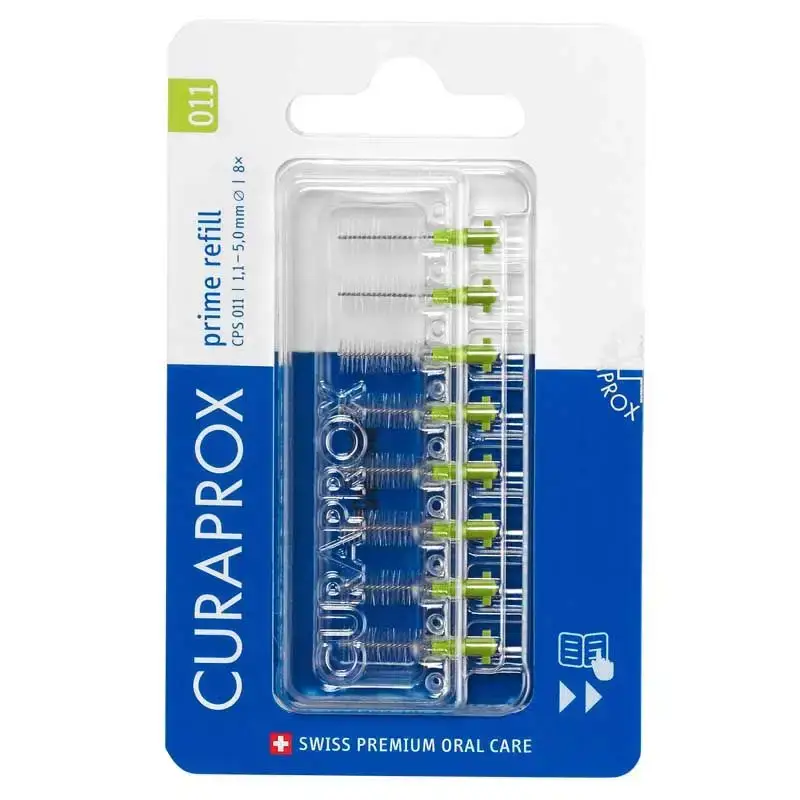 Curaprox CPS 011 prime refill mezizubní kartáčky 8 ks světle zelené Nízká Cena
