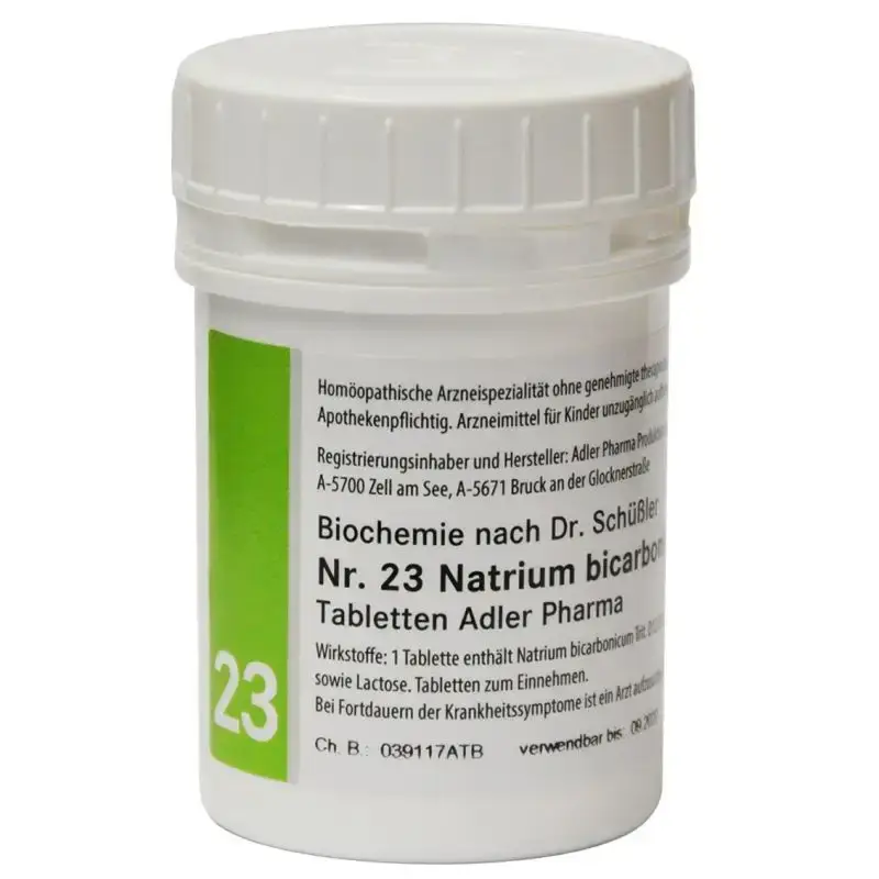 Adler Pharma Schüsslerovy soli – Nr. 23 Natrium bicarbonicum D12 400 tablet Tovární Cena