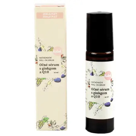 Autentický Kvitok Roll-on oční sérum s ginkgem 10 ml