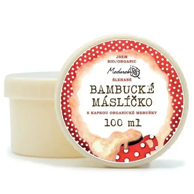 Akční Nabídka Medarek Šlehané bambucké máslíčko s kapkou meruňky BIO 100 ml