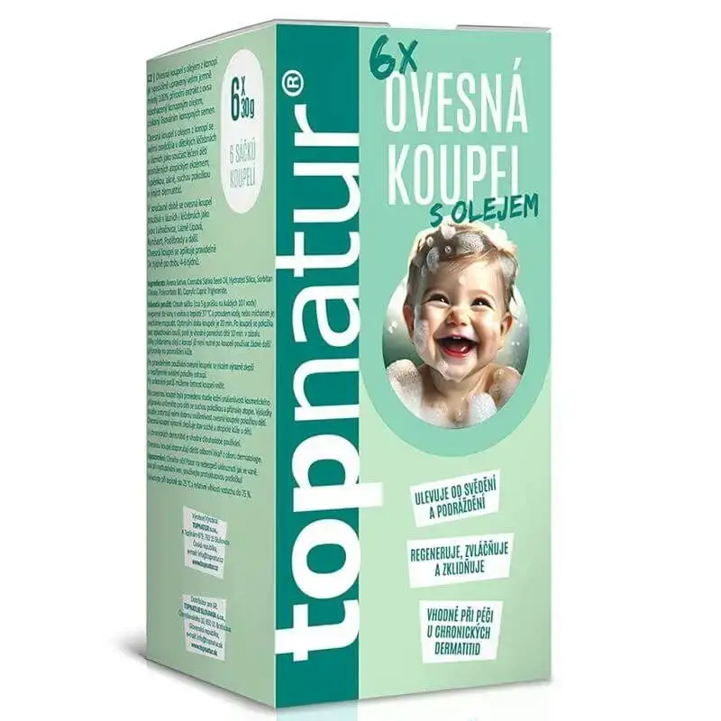 Levný Topnatur Ovesná koupel s olejem z konopí 6x30g