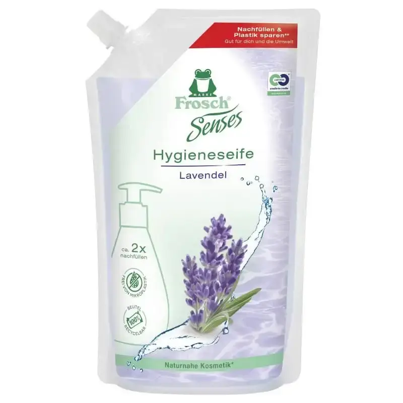 Vysoce Kvalitní Frosch EKO Tekuté mýdlo Levandule – náhradní náplň 500 ml