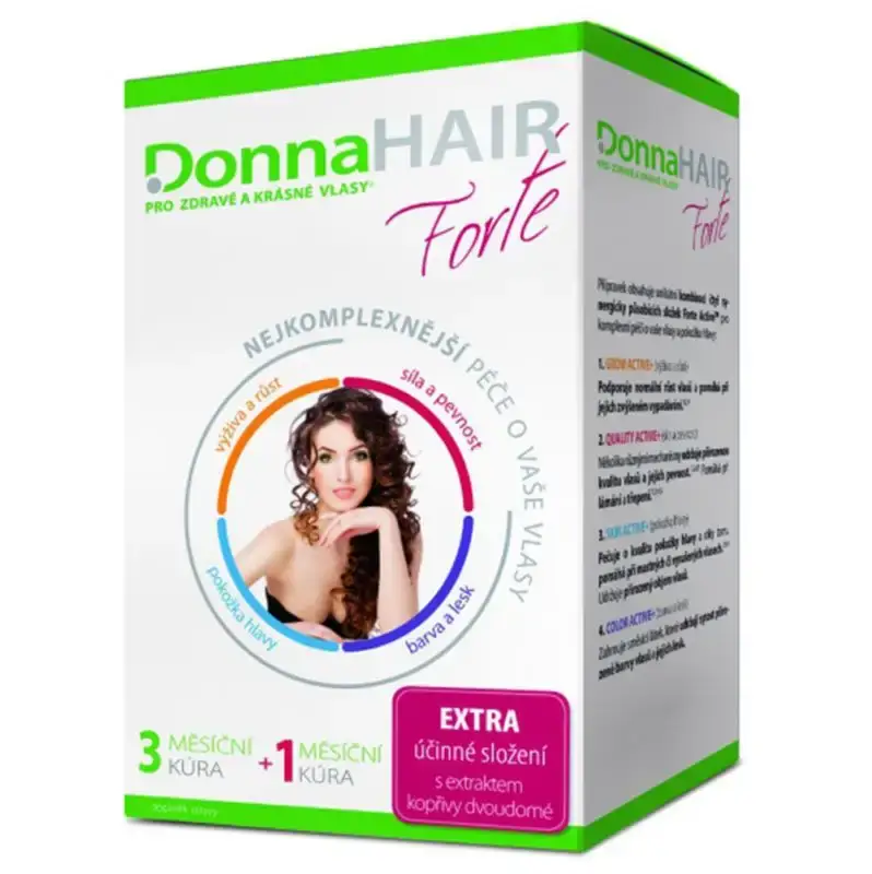 Přímo Od Výrobce Donna Hair Forte 4měsíční kúra 120 tobolek