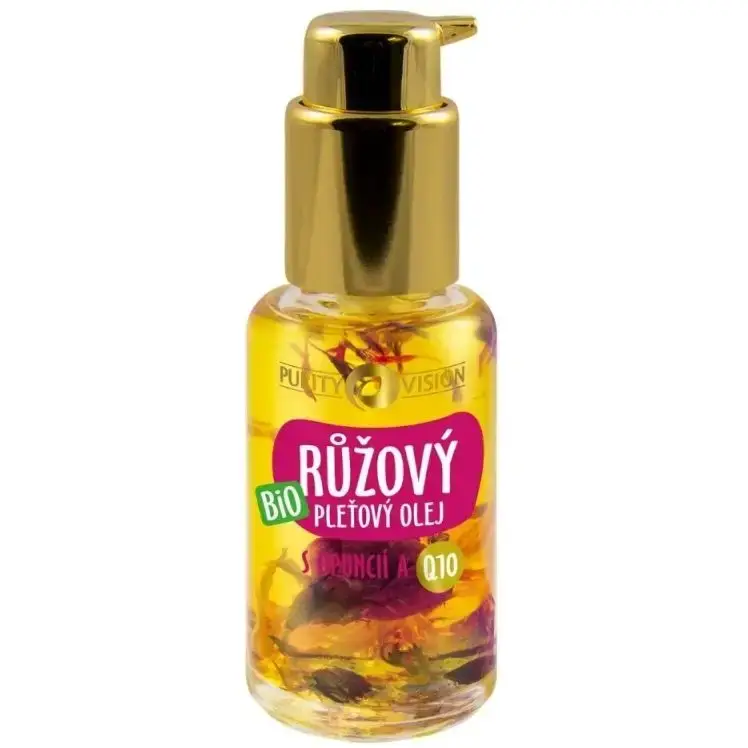 Doprava Zdarma Purity Vision Růžový omlazující pleťový olej s opuncií, arganem, jojobou a Q10 BIO 45 ml