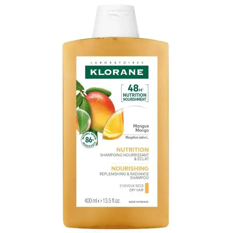 Klorane Šampon s mangem pro suché vlasy 400 ml Nová Kolekce