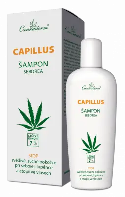 Cannaderm Capillus seborea šampon new 150ml Zlevněný