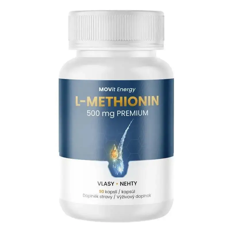 MOVit Energy Methionin Premium 90 veganských kapslí Autentický