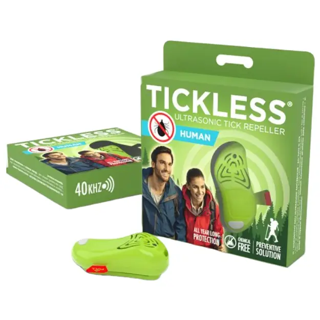 Kup Teď Tickless Human - Ultrazvukový odpuzovač klíšťat a blech pro lidi – zelený