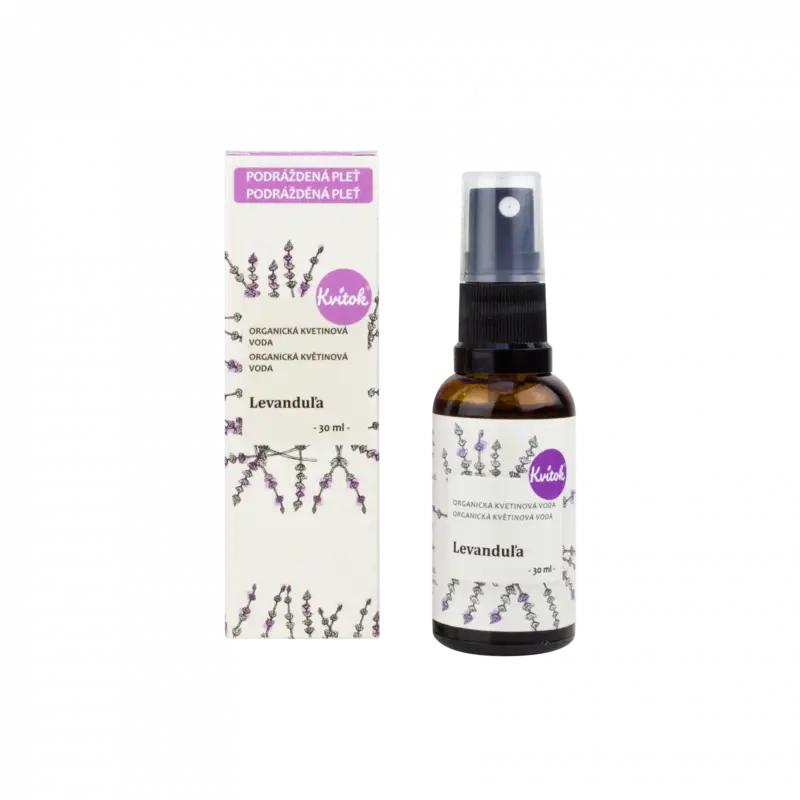 Kvitok Květová voda s rozprašovačem - levandule BIO (30 ml) - harmonizuje a zklidní Kup Teď