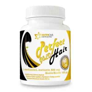 Tovární Cena Nutricius Perfect HAIR gold methionin 500 mg+biotin 100 ug 90 tablet