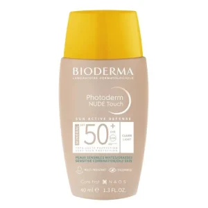 Ověřený Bioderma Photoderm Nude Touch tónovací fluid světlý SPF50+ 40 ml