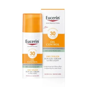 Vrácení Zdarma Eucerin Sun Oil Control SPF30+ krémový gel na opalování na obličej 50 ml