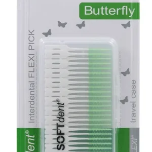 Pouze Dnes Softdent Butterfly dentální párátka Flexi Pick XS/M 48 ks