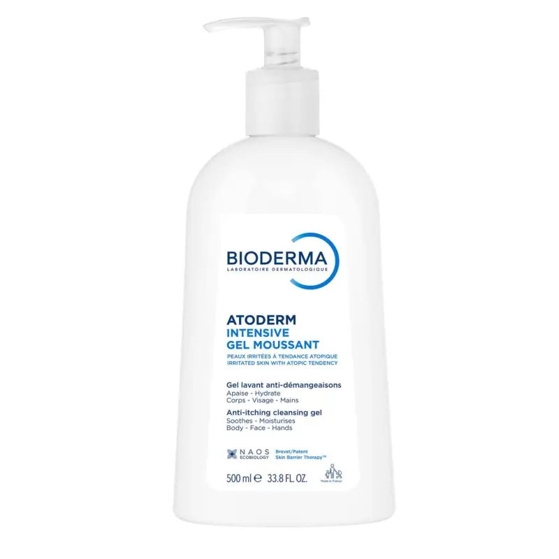 Bioderma Atoderm Intensive Moussant čisticí gel 500 ml Omezená Nabídka